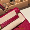 Hermes Kelly 25cm sellier Epsom B5 /Ruby Gold Hardware Full Handmade 093