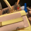 Hermes Kelly 25cm sellier Epsom 9R/Lime Gold Hardware Full Handmade 100