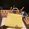 Hermes Kelly 25cm sellier Epsom 9R/Lime Gold Hardware Full Handmade 100