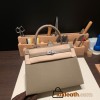 Hermes Kelly 25cm sellier Epsom 8C /Elephant Grey Silver Hardware Full Handmade 104