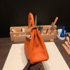 25cm Togo kelly 25cm togo  93 /Orange Gold Hardware Full Handmade