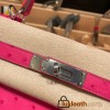 Hermes Kelly 28CM Ostrich 8T /Rose Candy SilverHardware  FullHandmade 007