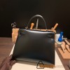 Hermes Kelly 28CM box 89 /Black (Noir) SilverHardware  FullHandmade 013