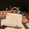 Hermes Kelly 28CM Epsom 10 /Craie GoldHardware    FullHandmade 015