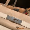 Hermes Kelly 28CM Epsom 18 /Étoupe Grey GoldHardware    FullHandmade 016