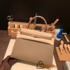 Hermes Kelly 28CM Epsom 18 /Étoupe Grey SilverHardware  FullHandmade 018