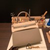 Hermes Kelly 28CM epsom18 /Étoupe Grey SilverHardware  FullHandmade 027