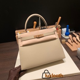 Hermes Kelly 28CM epsom S3/Rouge Cœur RosegoldHardware  FullHandmade 032