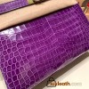 Hermes Kelly 28CM Porosus Crocodile 96 / Violet GoldHardware 034