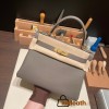 Hermes Kelly 28CM togo 8F /Etain GoldHardware     FullHandmade 035