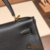 Hermes Kelly 28CM togo 89 /Black (Noir) GoldHardware  FullHandmade 036