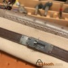 Hermes Kelly 32cm Ostrich Silver Hardware ck37 /Gold&18 /Étoupe Grey& 47 /Chocolat Full Handmade