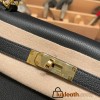 Hermes Kelly 32cm black Gold Hardware 89 /Black (Noir) Full Handmade