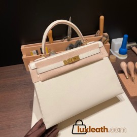 Hermes Kelly 32cm togo10 / Craie Gold Hardware  Full Handmade