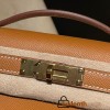 Epsom 37 /Gold   kellycut-002 Full Handmade  HERMES  Kelly Cut 
