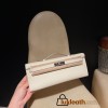 Epsom 10/Craie   kellycut-003 Full Handmade  HERMES  Kelly Cut 