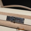 Epsom 10/Craie   kellycut-003 Full Handmade  HERMES  Kelly Cut 