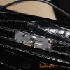 niloticus 89/Black (Noir)    Full Handmade  HERMES  Kelly Cut 