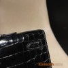 niloticus 89/Black (Noir)    Full Handmade  HERMES  Kelly Cut 