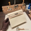 Hermes Kelly danse Ostrich 3C /Parchemin Silver Hardware