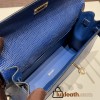 Hermes Kelly danse Lizard73 /Blue Saphir Gold Hardware