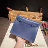 Hermes Kelly danse evercolor 73 /Blue Saphir & 71 /Blue France Silver Hardware
