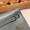 Hermes Kelly danse evercolor 63/Vert Amande Silver Hardware