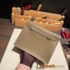Hermes Kelly danse swift 18 /Étoupe Grey Gold Hardware