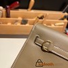Hermes Kelly danse swift 18 /Étoupe Grey Gold Hardware