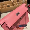 Hermes Kelly danse Evercolor K4/Rose d’ete Silver Hardware