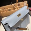 Hermes Kelly danse Evercolor J7 /Blue Lin Gold Hardware