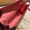 Hermes Kelly danse Evercolor 8W /Rose Azalee Silver Hardware