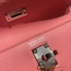 Hermes Kelly danse Evercolor 8W /Rose Azalee Silver Hardware