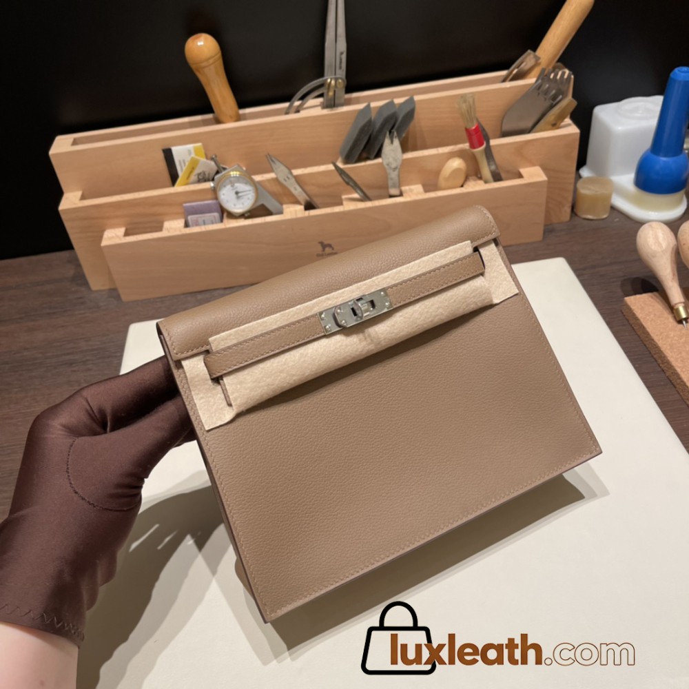 Hermes Kelly danse Evercolor D0 /Beige de Weimar Silver Hardware