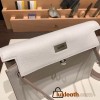 Hermes Kelly danse Evercolor 80 /Pearl Grey Silver Hardware
