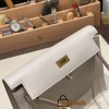 Hermes Kelly danse Evercolor80 /Pearl Grey Gold Hardware