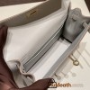 Hermes Kelly danse Evercolor80 /Pearl Grey Gold Hardware