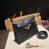 Hermes Kelly danse Evercolor 89 /Black Silver Hardware