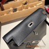 Hermes Kelly danse Evercolor 89 /Black Silver Hardware
