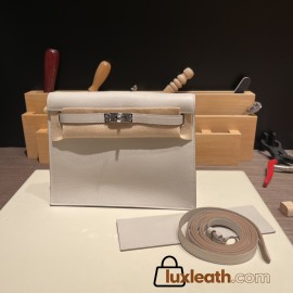 Hermes Kelly danse Evercolor 80 /Pearl Grey Silver Hardware