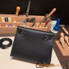 Hermes Kelly danse Evercolor 89 /Black Silver Hardware