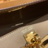 Hermes Kelly danse swift 18 /Étoupe Grey Gold Hardware