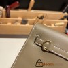 Hermes Kelly danse swift 18 /Étoupe Grey Gold Hardware