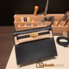 Hermes Kelly danse swift 89 /Black Silver Hardware