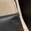 89/Black (Noir)  kellyelan-001 Full Handmade HERMES Kelly Elan  Chevre 