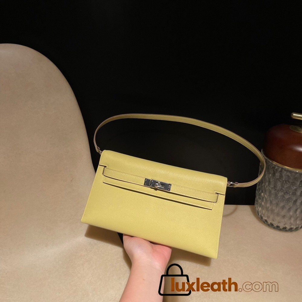 1Z/Jaune Poussin   kellyelan-007 Full Handmade HERMES Kelly Elan  