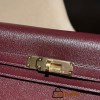 0G/Rouge Sellier  kellyelan-010 Full Handmade HERMES Kelly Elan  