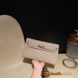 81/Gris Tourterelle   HERMES Kelly Elan 