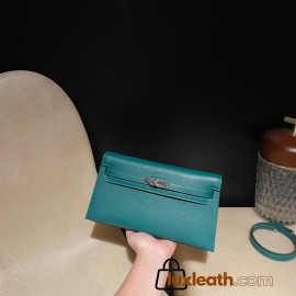  HERMES Kelly Elan  ChevreU4/Vert Vertigo  Full Handmadeい