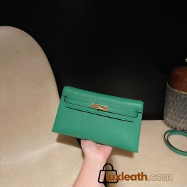  U4/Vert Vertigo  kellyelan-016 Full Handmade HERMES Kelly Elan  Chevre
